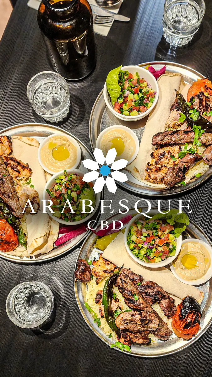 Mixed grill plates shared at the table